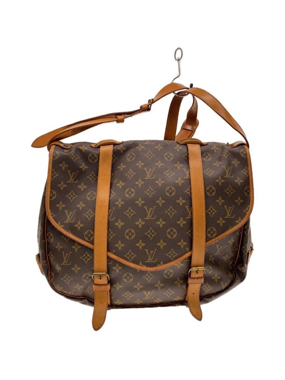 LOUIS VUITTON Saumur Monogram Canvas Brown